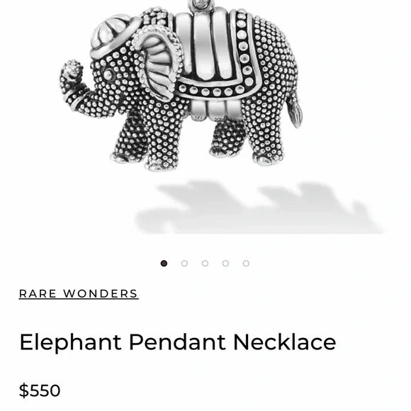 LAGOS Silver Elephant Necklace - Picture 4 of 6